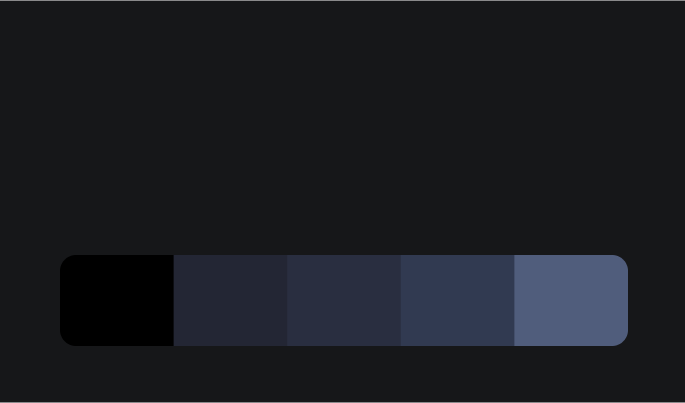 Dark mode colour scale from the original Synia brand guide.