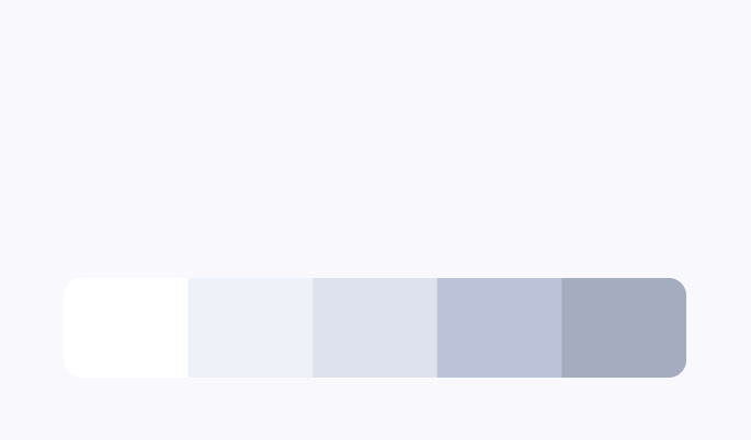 Light mode colour scale from the original Synia brand guide.