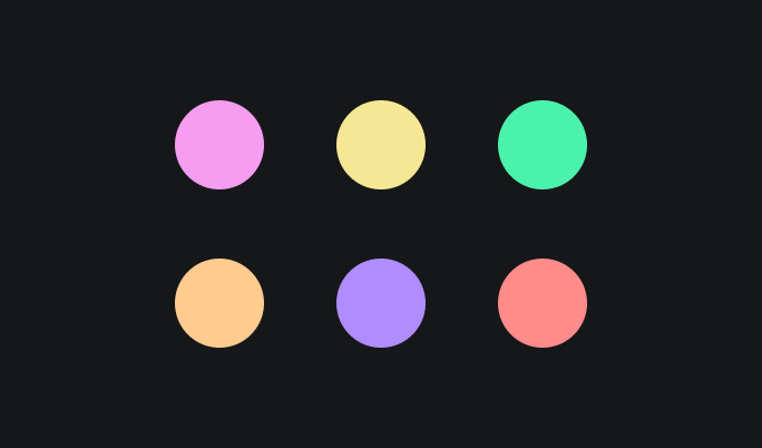 Pastel colour scale from the original Synia brand guide.