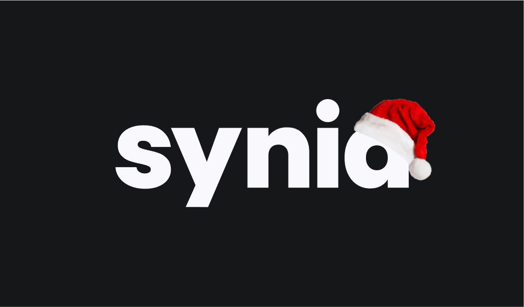 Synia logo with an added element marked as incorrect.