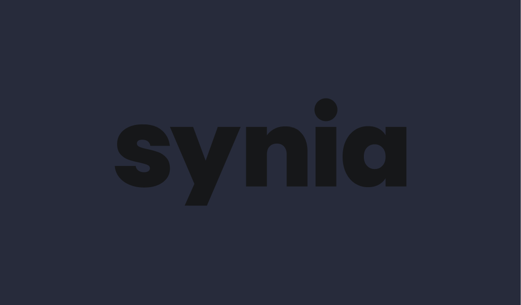 Black Synia logo on a dark background marked as incorrect.