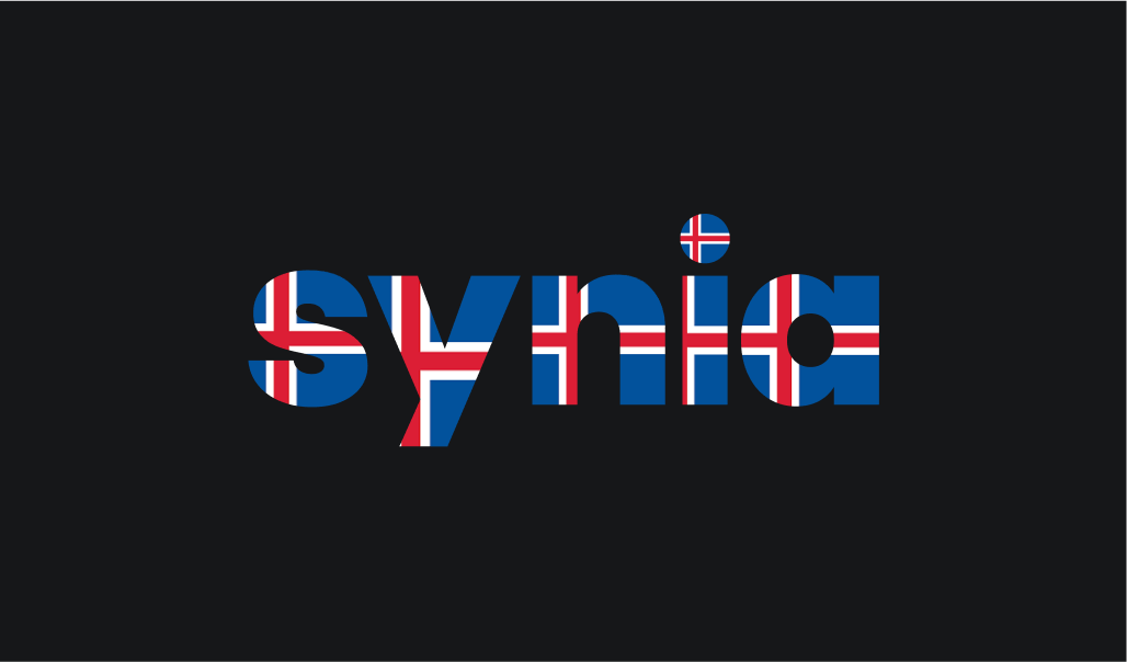 Synia logo with imagery inside the letters marked as incorrect.