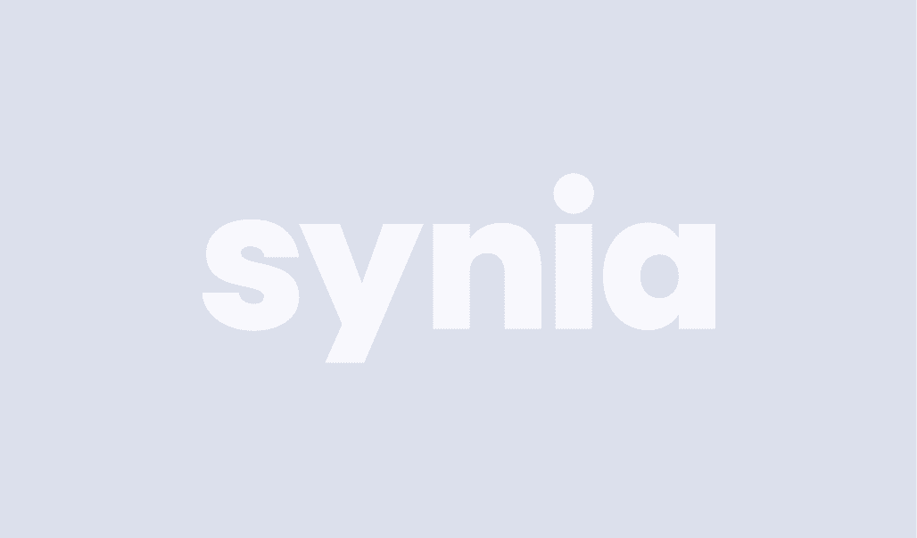 White Synia logo on a light background marked as incorrect.