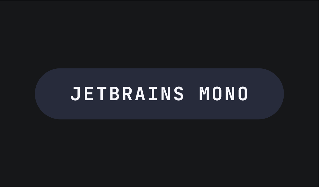 JetBrains Mono type specimen from the original Synia brand guide.