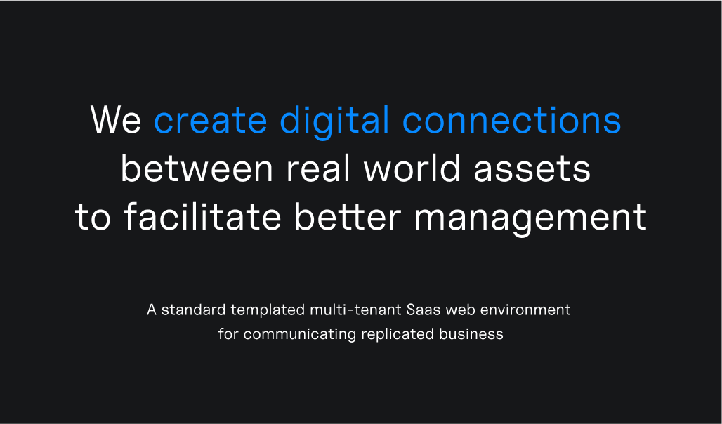 Headline and subtitle using Uncut Sans with connected blue highlight.